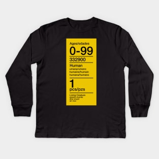 0-99 Human Kids Long Sleeve T-Shirt